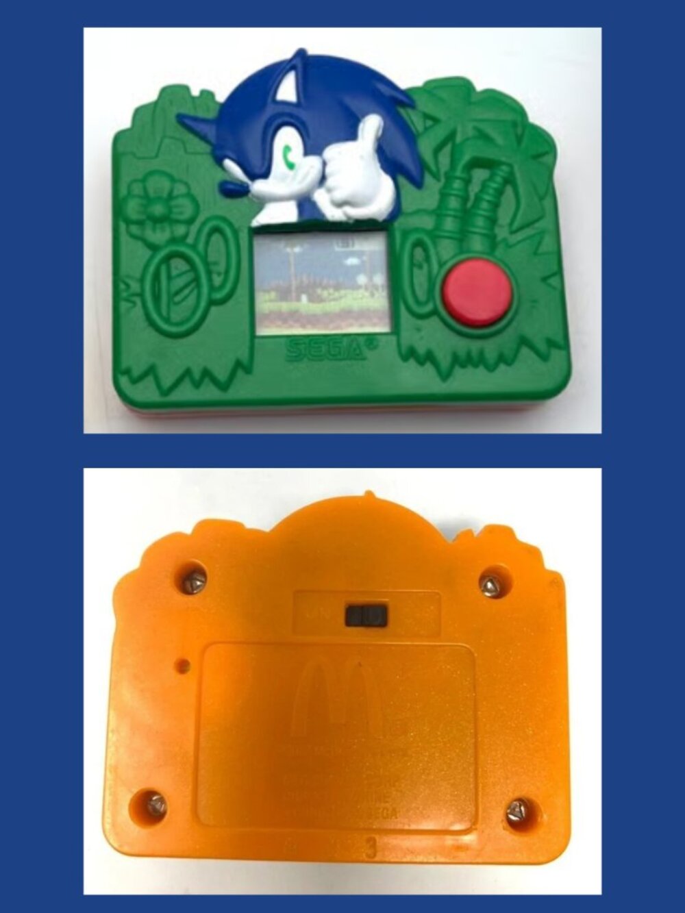 NWT McDonald's Sega Sonic The Hedgehog Vintage Happy Meal Toy 1991-2003